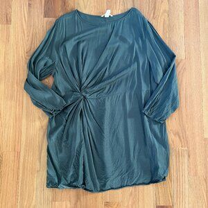 H&M women's three quarter sleeve dress - slate blue color - women's size XXL